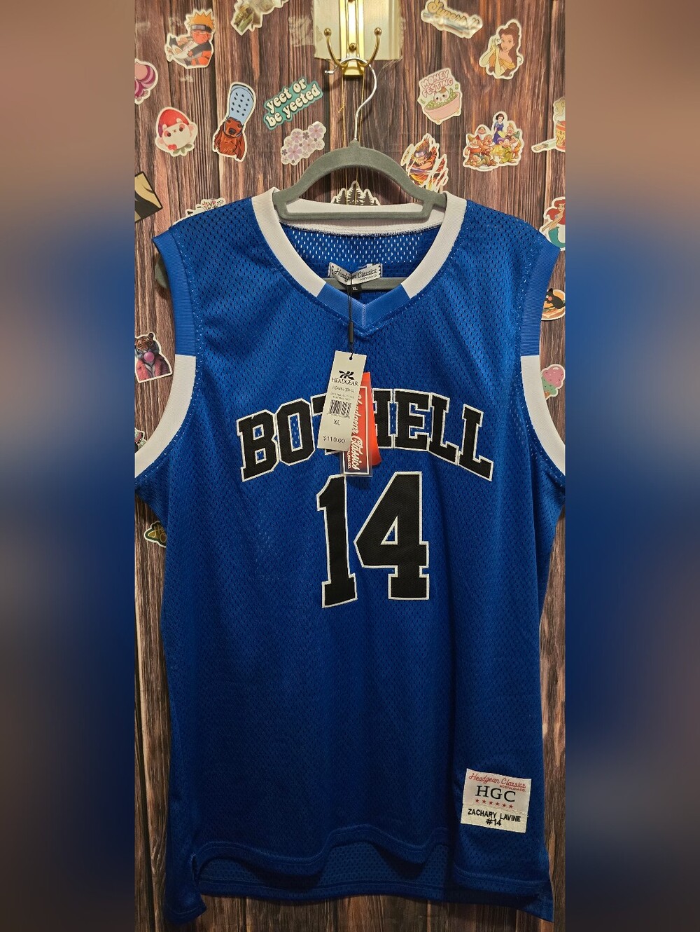 Crew Blue "Bonnell" Basketball Jersey - 14